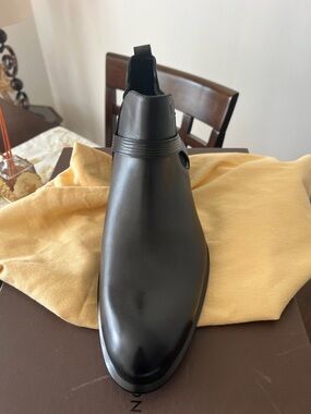 Louis Vuitton Black Leather Chukka Boot